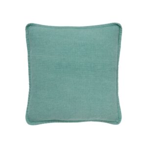 Coussin déco pour canapé en coton vert – 45×45