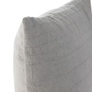 Coussin déco pour canapé en coton gris – 45×45