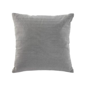 Coussin déco pour canapé en coton gris – 45×45