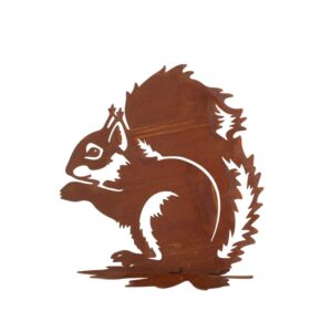 Objet décoratif extérieur en métal – Ecureuil 25cm