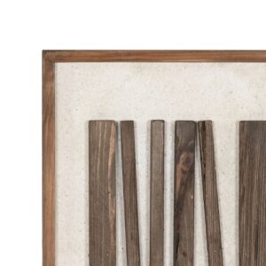Tableau mural encadré en bois – Pin recylcé 64cm
