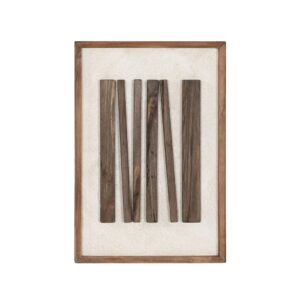 Tableau mural encadré en bois – Pin recylcé 64cm