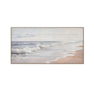 Tableau mural encadré en bois – Océan 120cm
