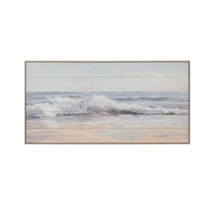 Tableau mural encadré en bois – Océan 120cm