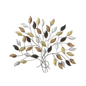 Décoration murale en métal – Arbre en feuilles 103cm