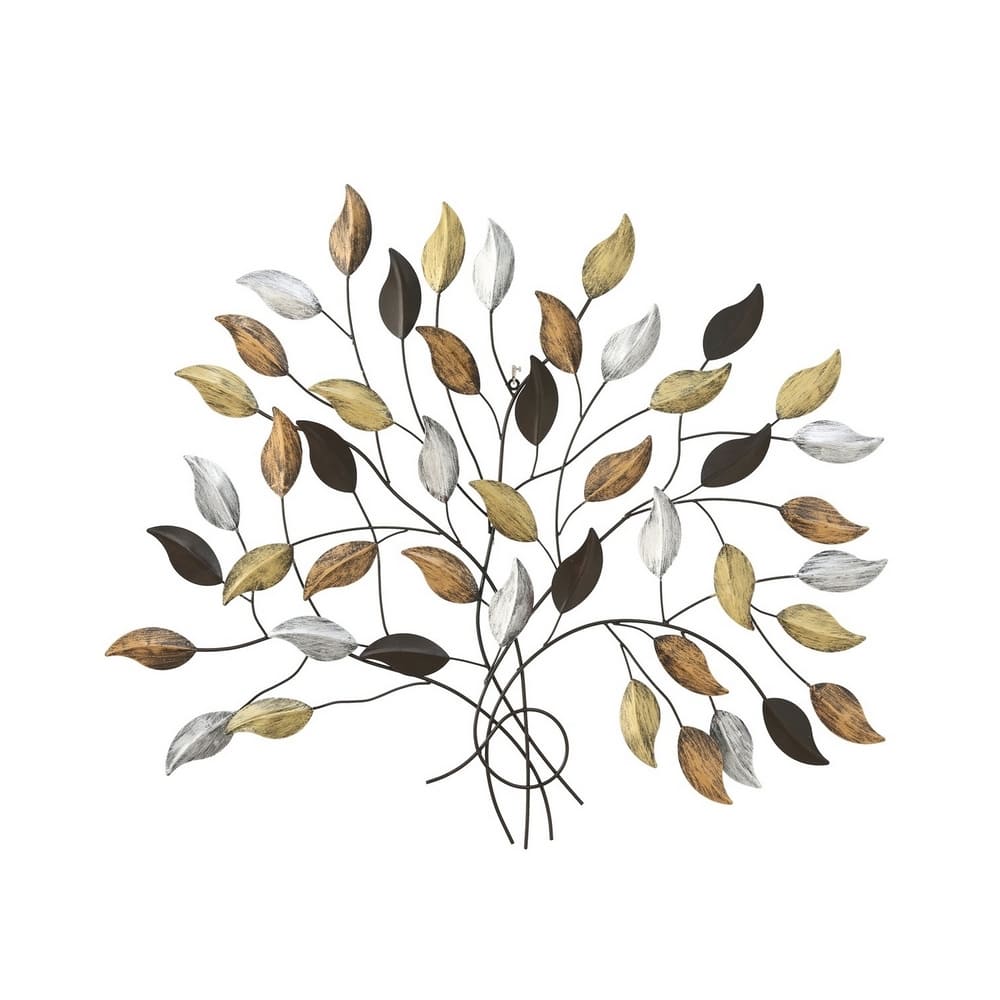 Décoration murale en métal – Arbre en feuilles 103cm