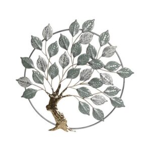 Décoration murale en métal – Arbre en feuilles 73cm