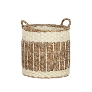 Panier décoratif en algues avec anses – 3 modèles