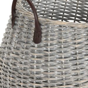Panier décoratif en osier avec anses – 2 modèles