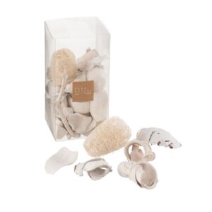 Boîte de décorations en bois et rotin – Pure nature