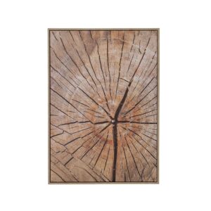 Tableau mural encadré en bois, 3 pièces – Forêt 70cm