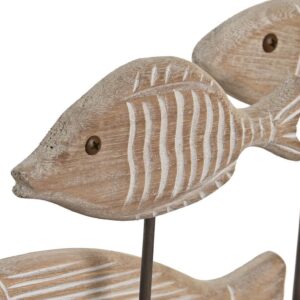 Figurine en bois sur pied bois – Poissons, 51cm