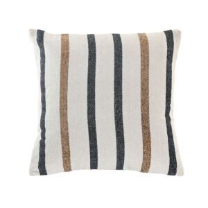 Coussin déco pour canapé en coton rayé – 50×50
